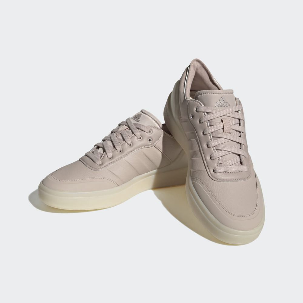 Basket Adidas Court Revival Grise Blanche Femme | QDG-60247479