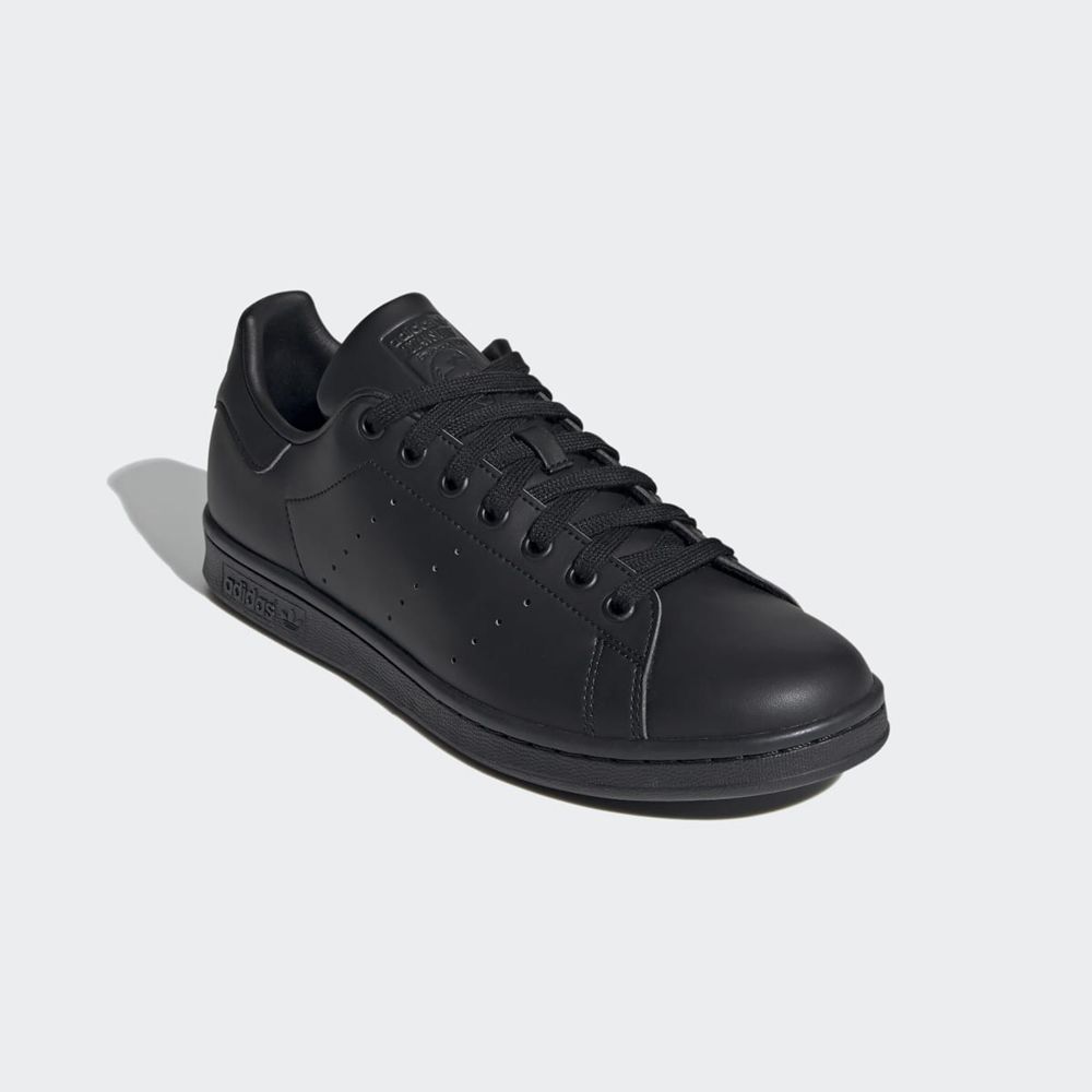 Basket Adidas Stan Smith Noir Blanche Femme | VIE-24593093