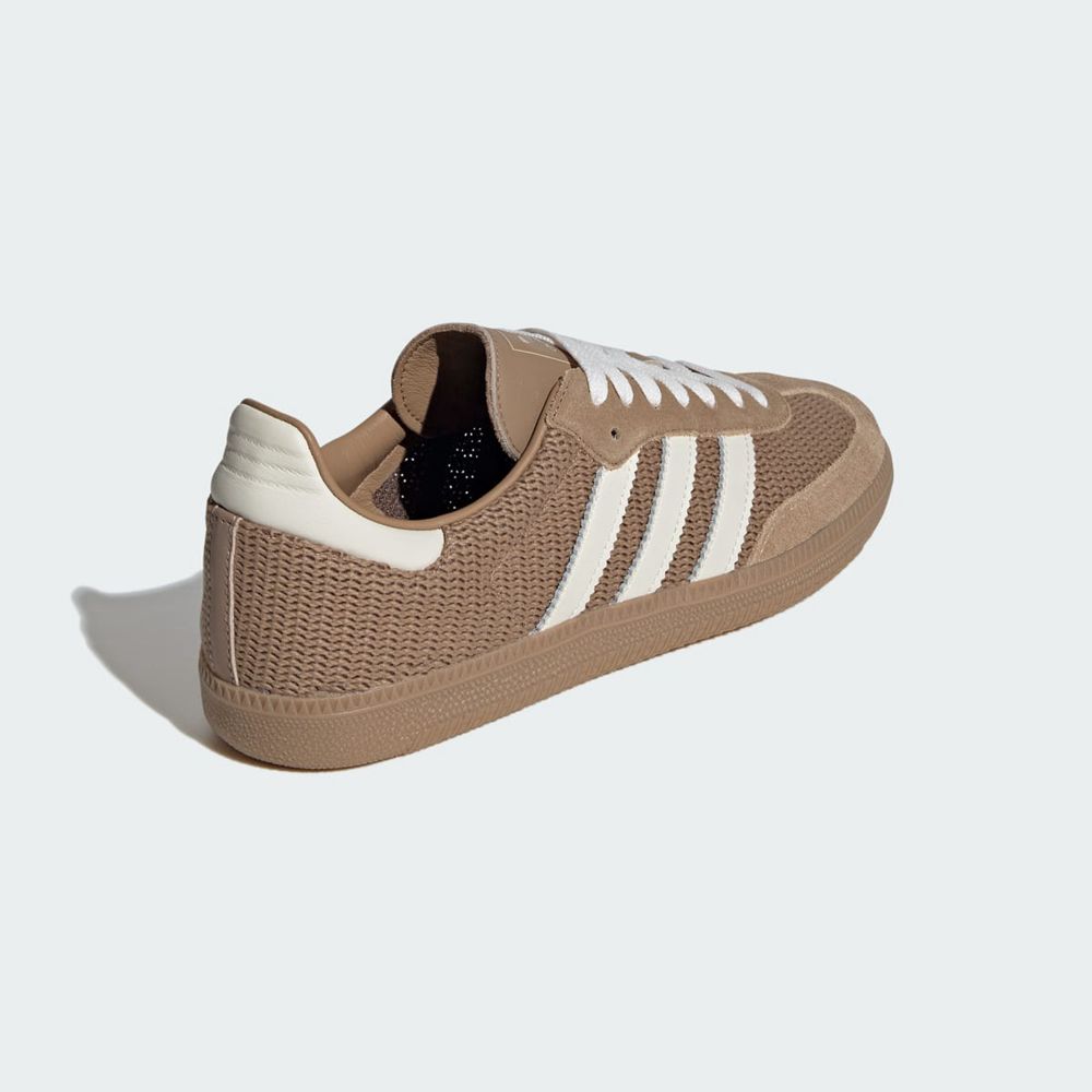 Basket Adidas Samba OG Marron Blanche Femme | LPV-69410830