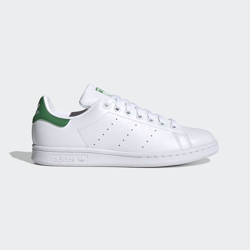 Basket Adidas Stan Smith Blanche Vert Femme | MQA-23309666