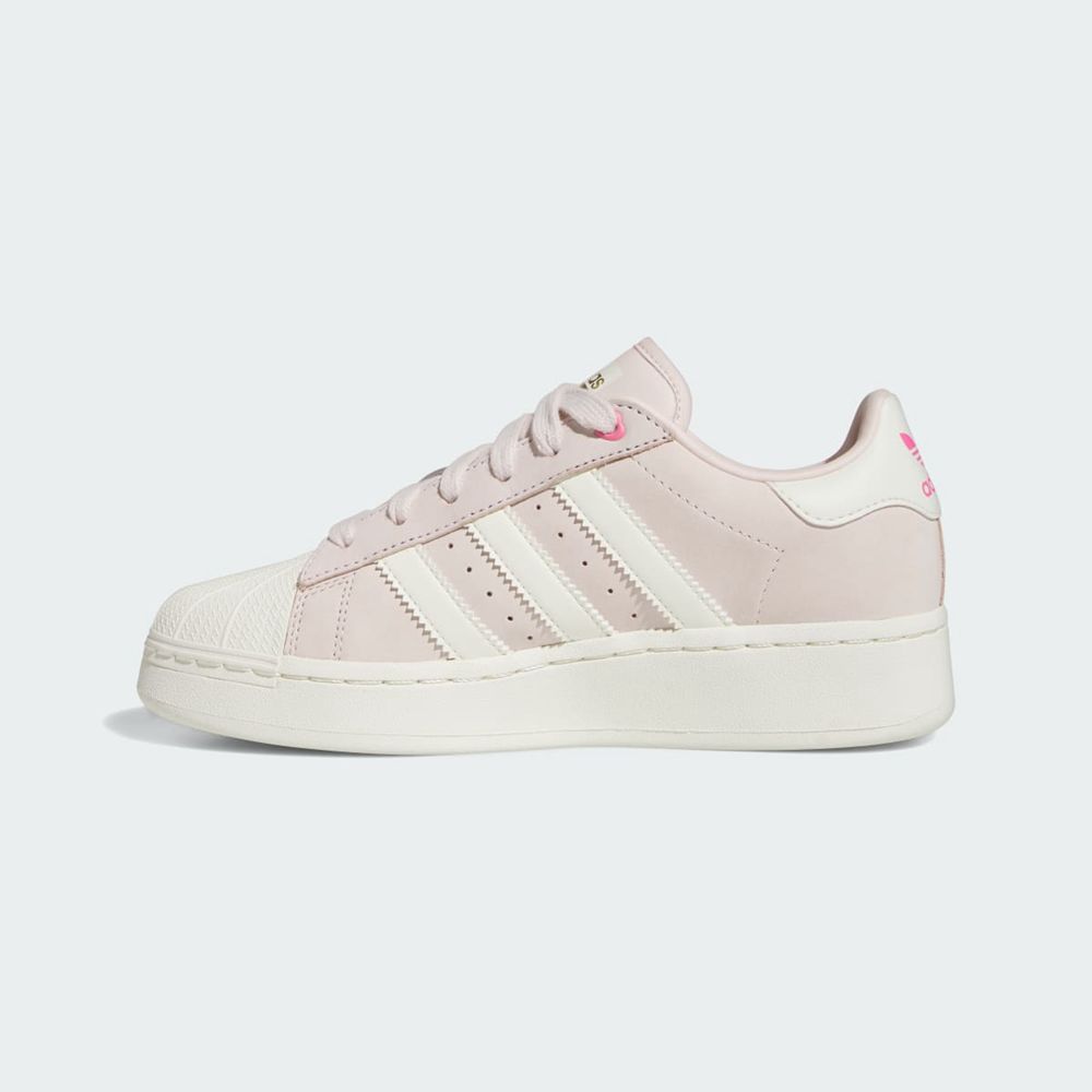 Basket Adidas Superstar XLG Beige Blanche Rose Femme | QSW-81309245