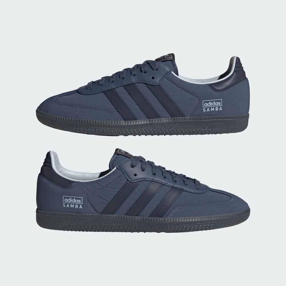 Basket Adidas Samba OG Bleu Marine Grise Femme | PTL-55137852