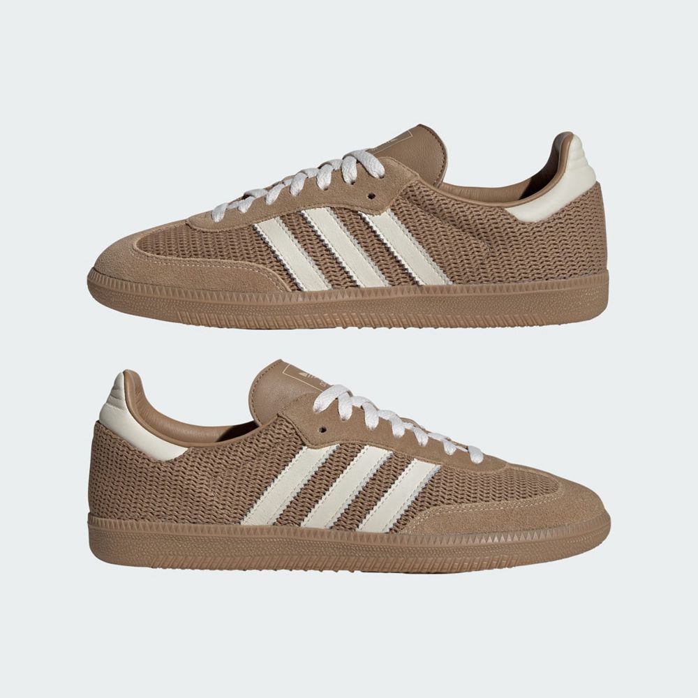 Basket Adidas Samba OG Marron Blanche Femme | LPV-69410830