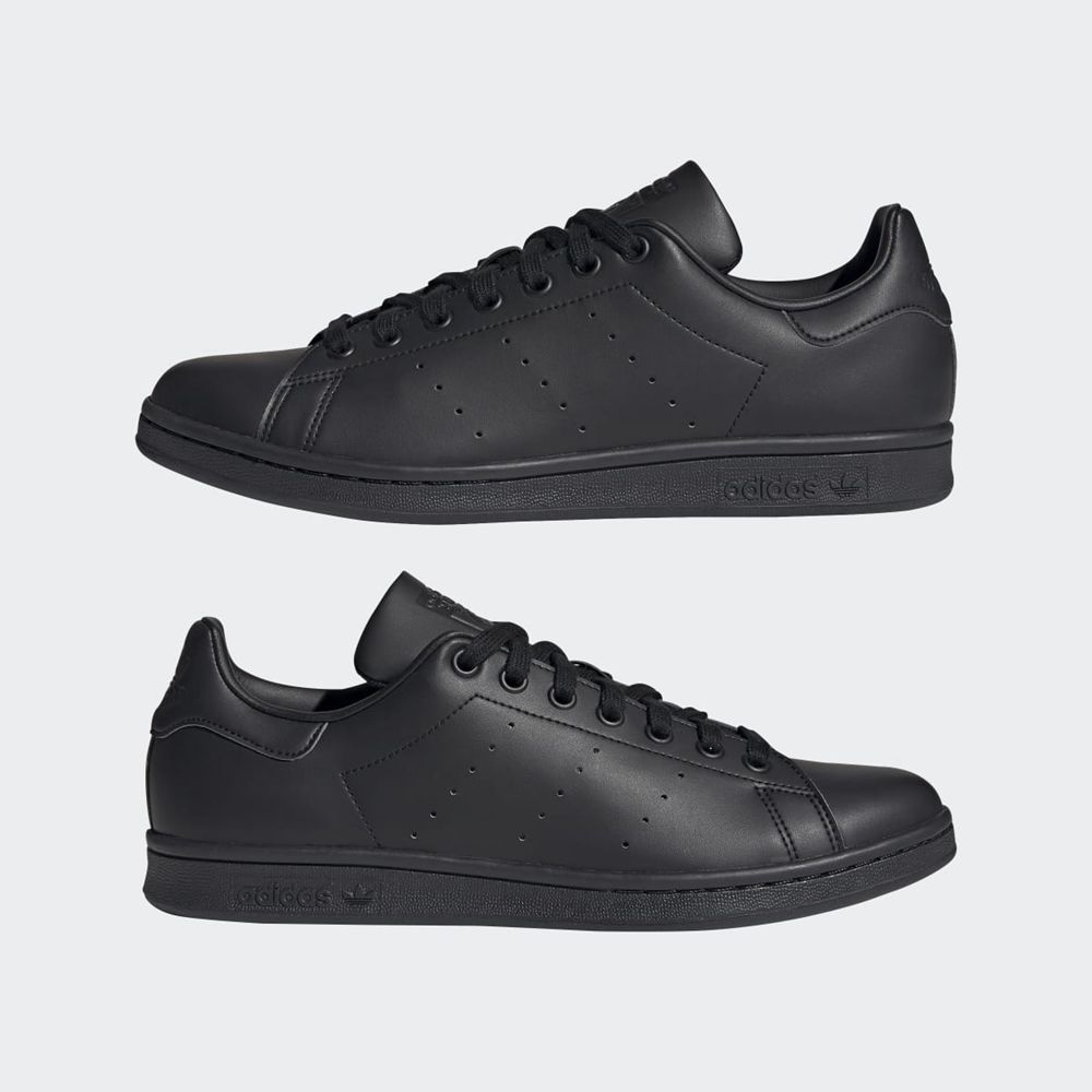 Basket Adidas Stan Smith Noir Blanche Femme | VIE-24593093