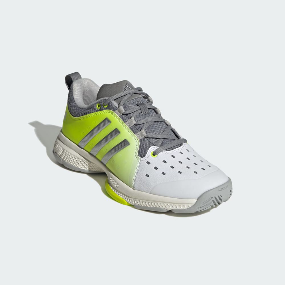 Basket Adidas Court Pickleball Blanche Argent Vert Femme | VZN-85038413