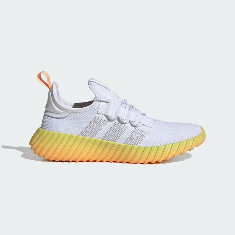 Basket Adidas Kaptir Flow Blanche Orange Femme | BYS-34141890