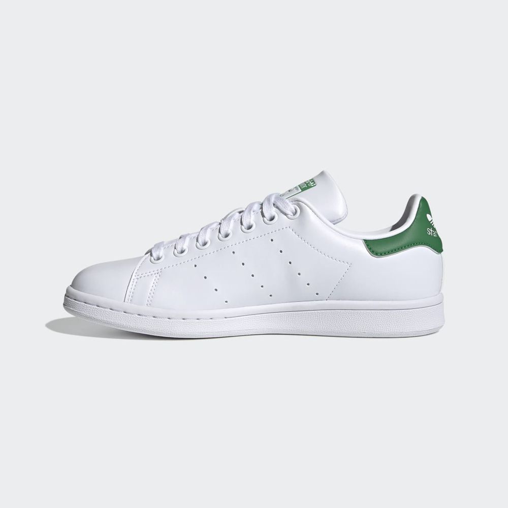 Basket Adidas Stan Smith Blanche Vert Femme | MQA-23309666