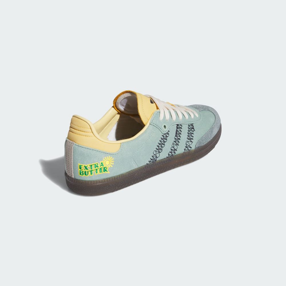 Basket Adidas Adidas x Extra Butter Samba Vert Jaune Femme | UEY-67694798