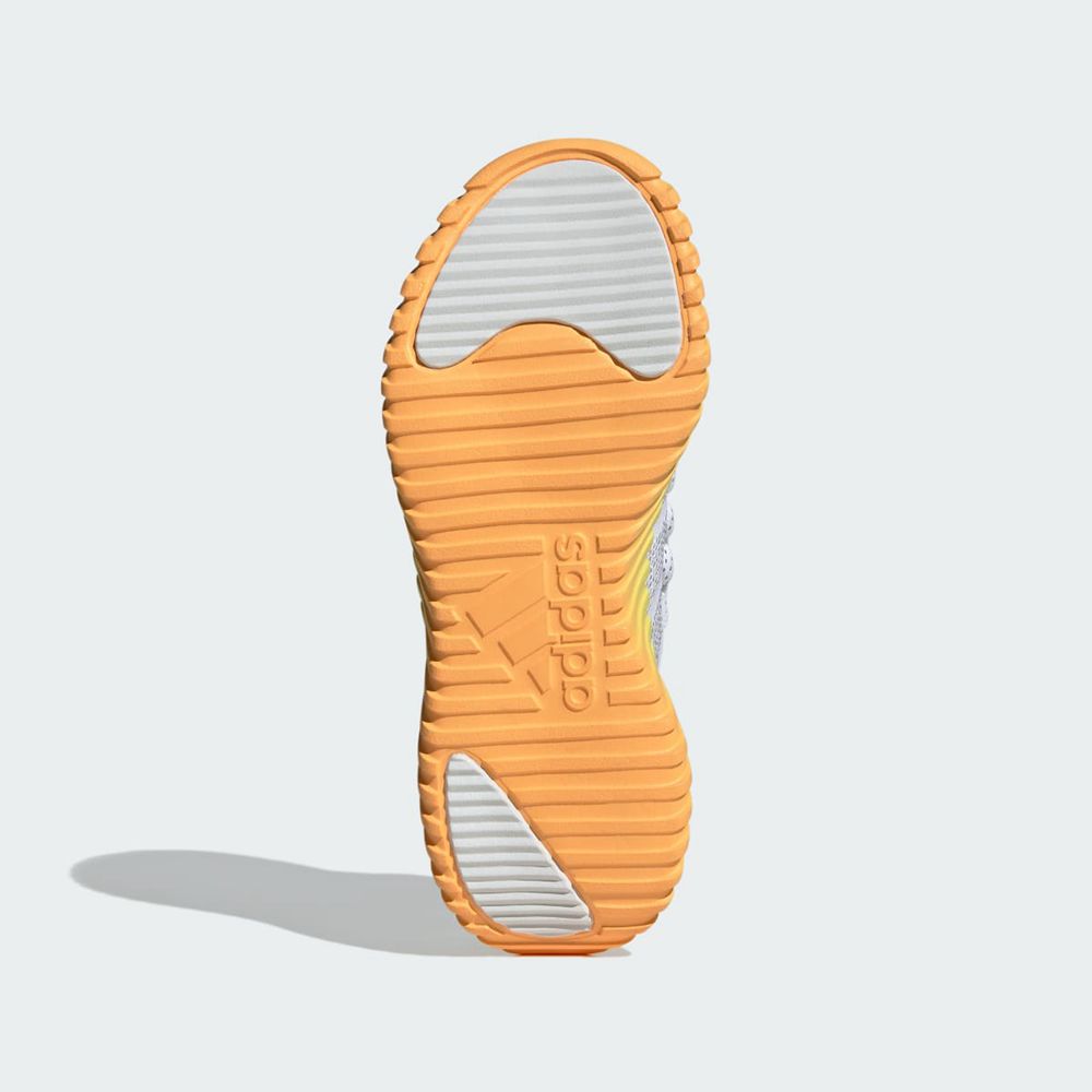 Basket Adidas Kaptir Flow Blanche Orange Femme | BYS-34141890