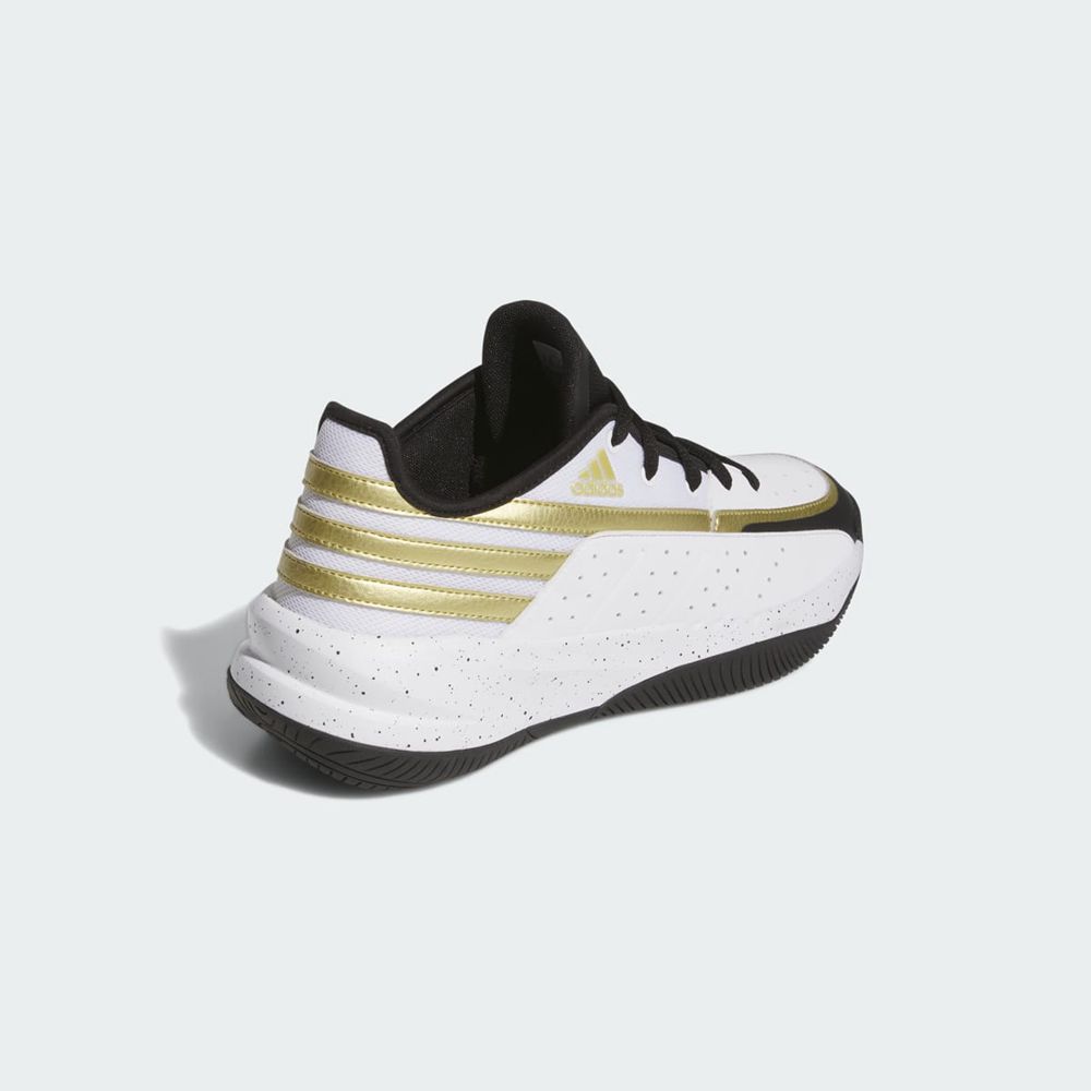 Basket Adidas Front Court Blanche Noir Doré Femme | VYT-06517331