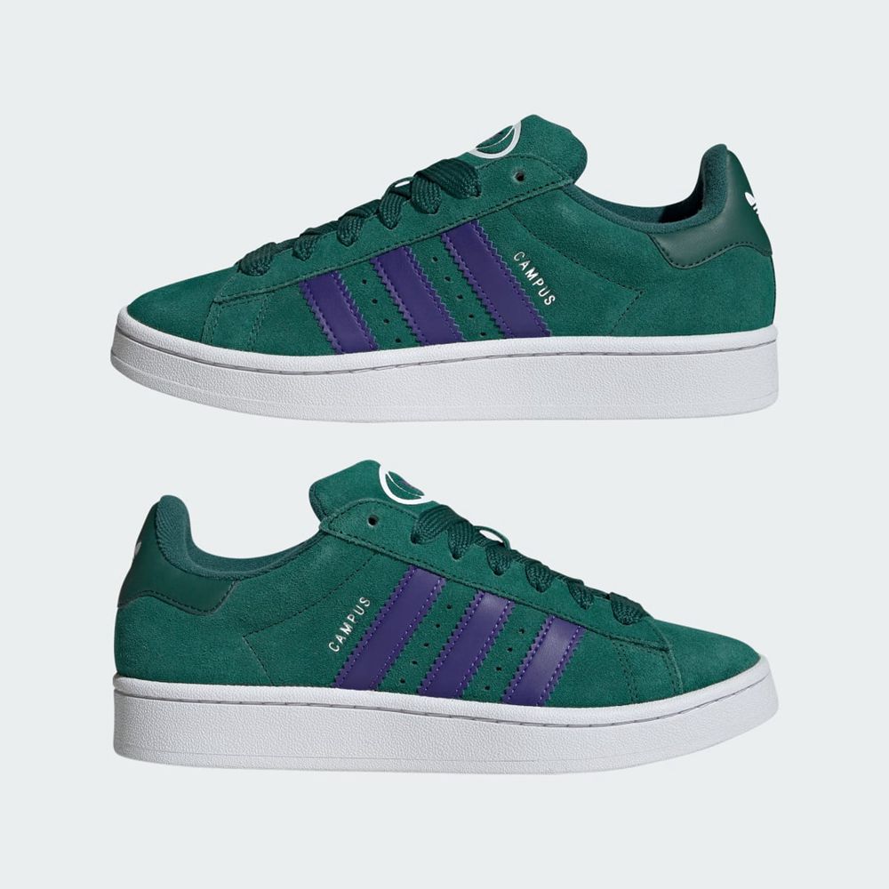 Basket Adidas Campus 00s Vert Blanche Violette Femme | IMZ-13588657