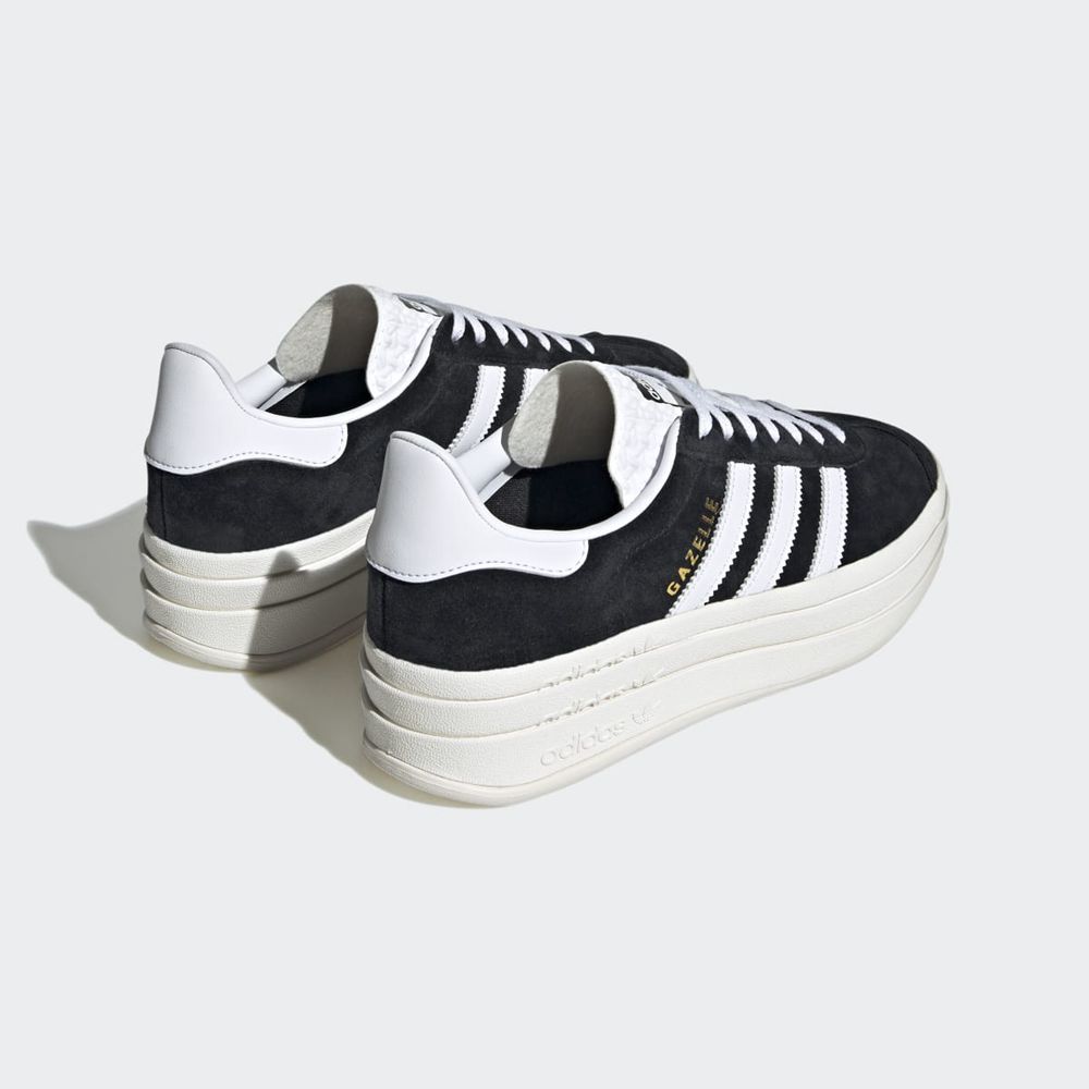 Basket Adidas Gazelle Bold Noir Blanche Femme | COP-20929247