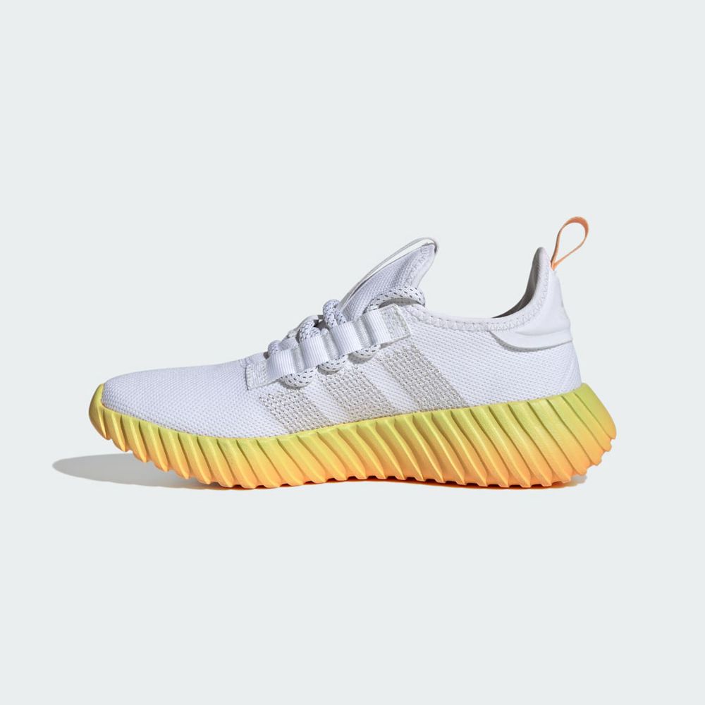 Basket Adidas Kaptir Flow Blanche Orange Femme | BYS-34141890