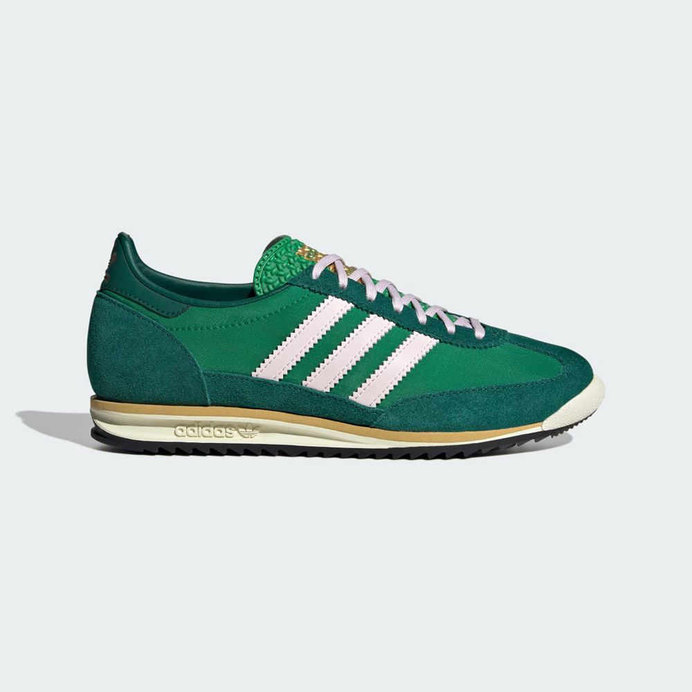 Basket Adidas SL 72 Bleu Marine Vert Femme | RVS-04171156