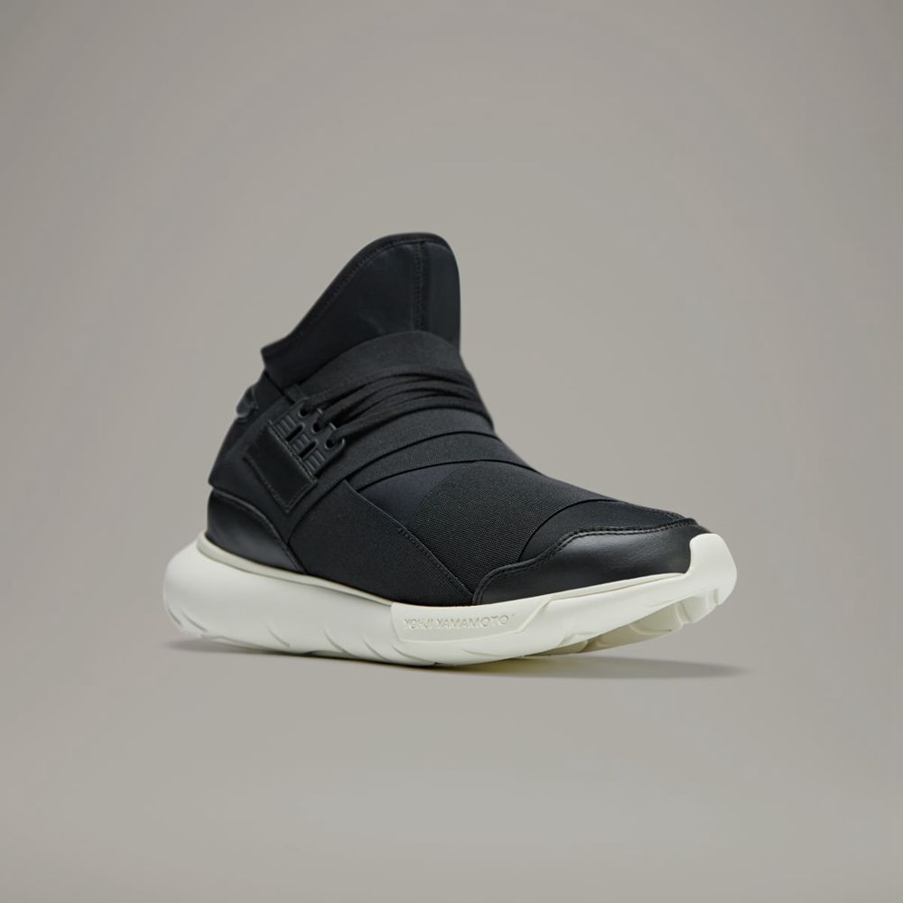 Basket Adidas Y-3 Qasa Noir Blanche Femme | CMS-00143101