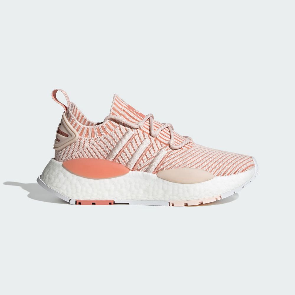 Basket Adidas NMD_W1 Rose Blanche Femme | WIE-72229960