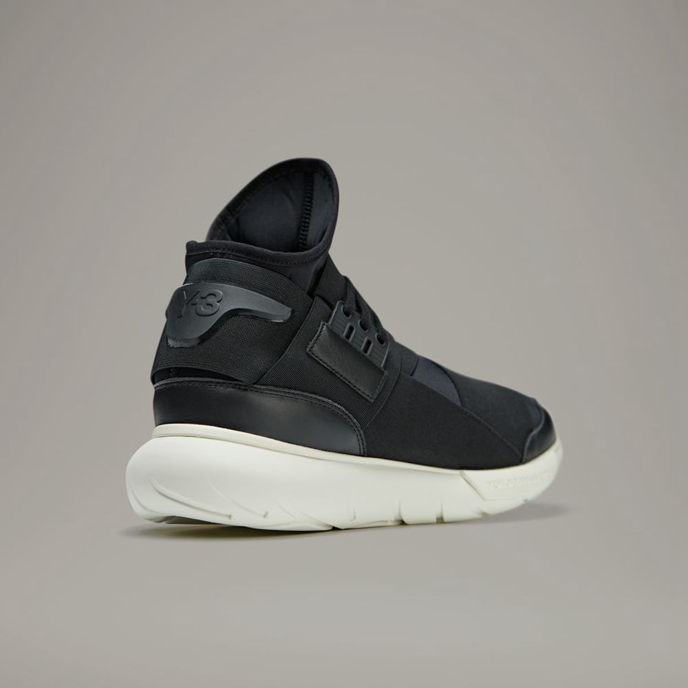 Basket Adidas Y-3 Qasa Noir Blanche Femme | CMS-00143101