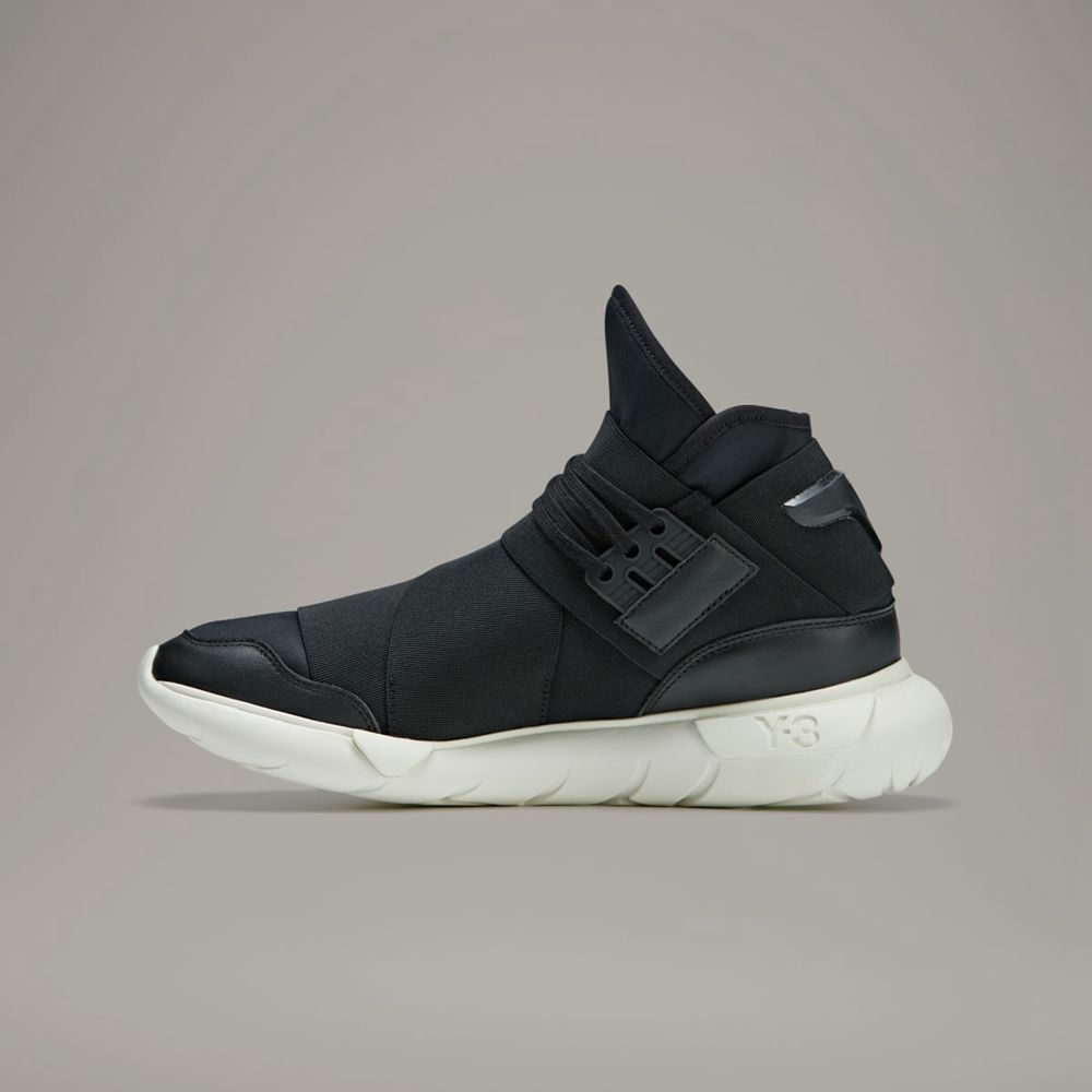 Basket Adidas Y-3 Qasa Noir Blanche Femme | CMS-00143101