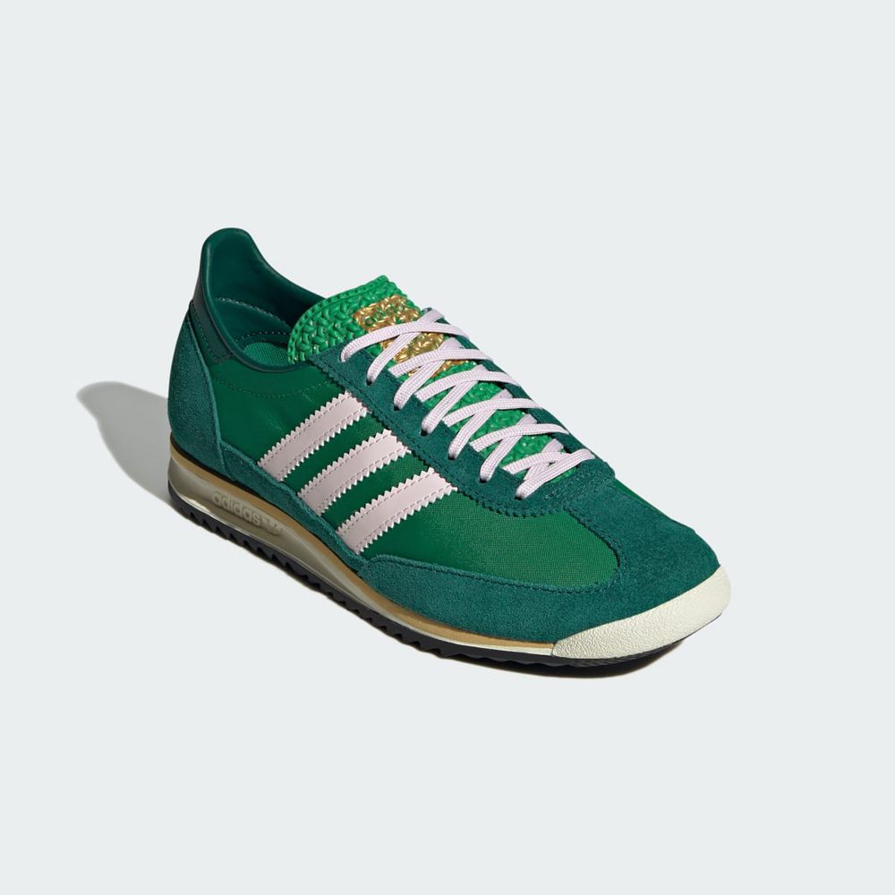 Basket Adidas SL 72 Bleu Marine Vert Femme | RVS-04171156