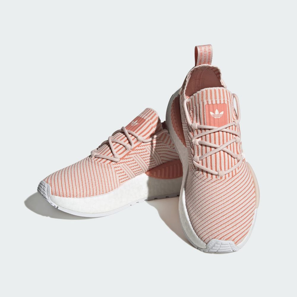 Basket Adidas NMD_W1 Rose Blanche Femme | WIE-72229960