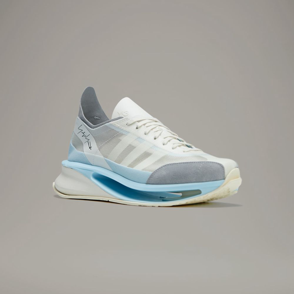 Basket Adidas Y-3 S-Gendo Run Blanche Bleu Femme | NIB-44936036