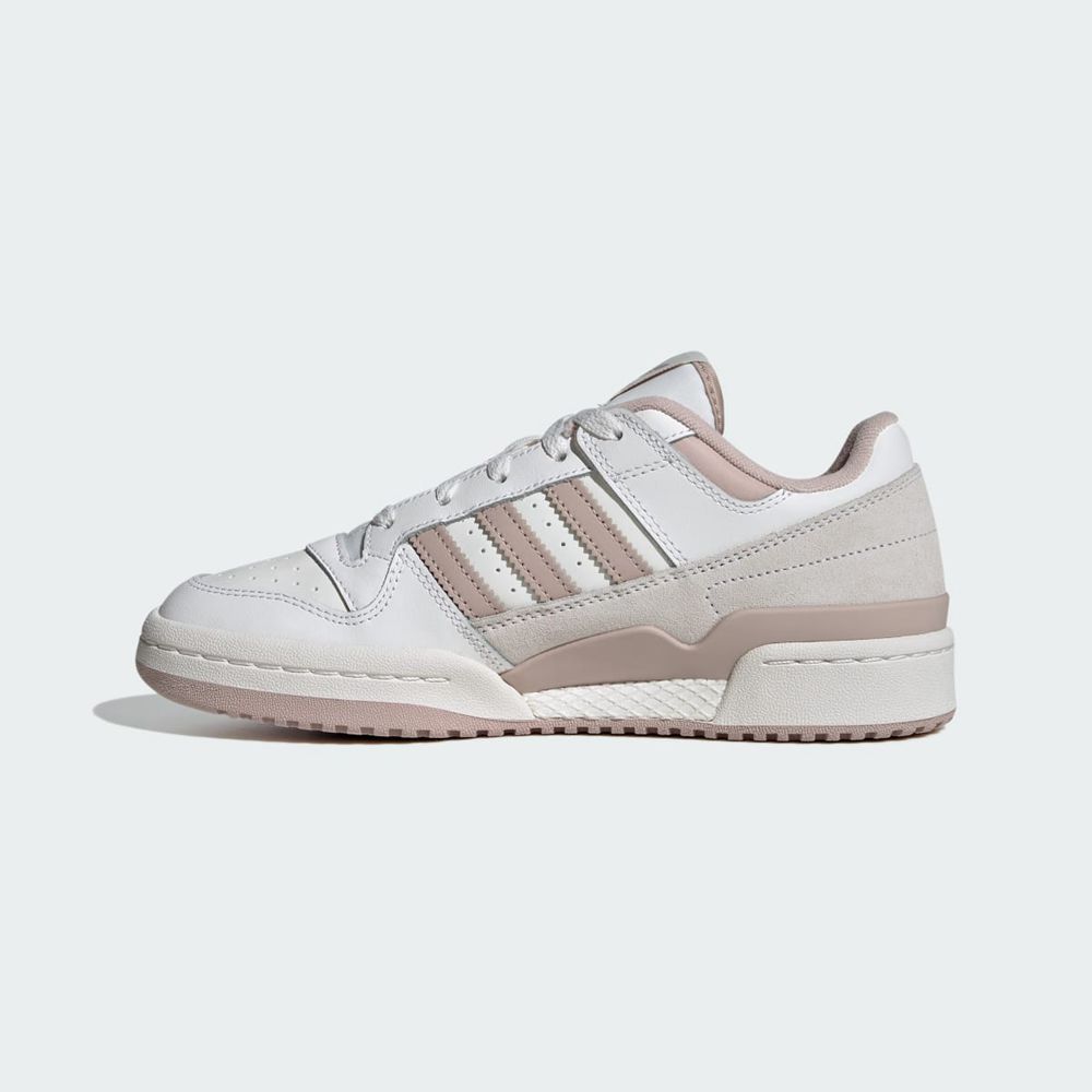 Basket Adidas Forum Low CL Blanche Grise Femme | GTA-62305053