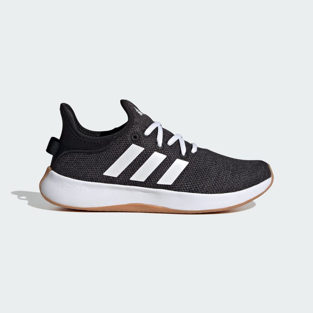 Basket Adidas Cloudfoam Pure Noir Blanche Grise Femme | VZO-65068836