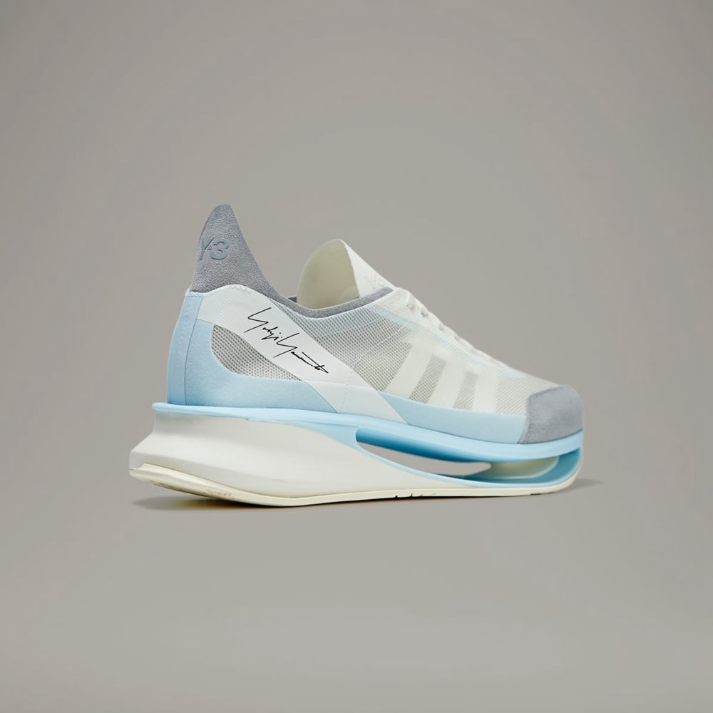 Basket Adidas Y-3 S-Gendo Run Blanche Bleu Femme | NIB-44936036