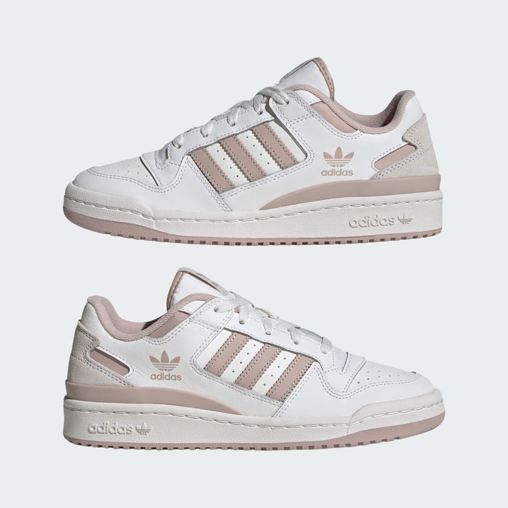 Basket Adidas Forum Low CL Blanche Grise Femme | GTA-62305053