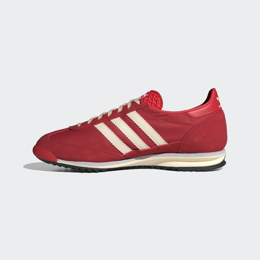 Basket Adidas SL 72 Rouge Blanche Bleu Femme | PKW-58888334