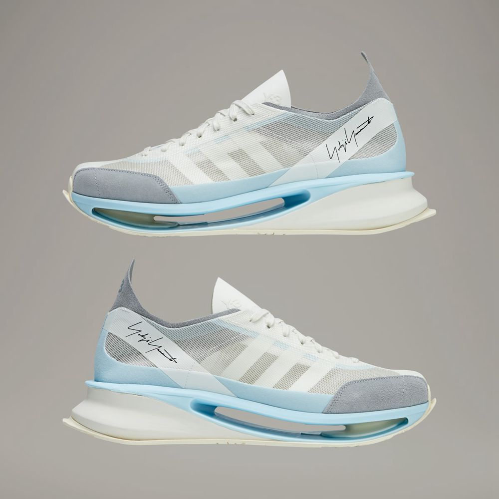 Basket Adidas Y-3 S-Gendo Run Blanche Bleu Femme | NIB-44936036