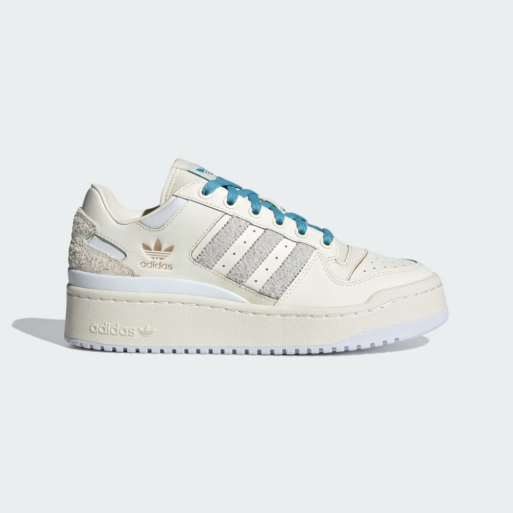 Basket Adidas Forum Bold Blanche Bleu Femme | FRG-92403004