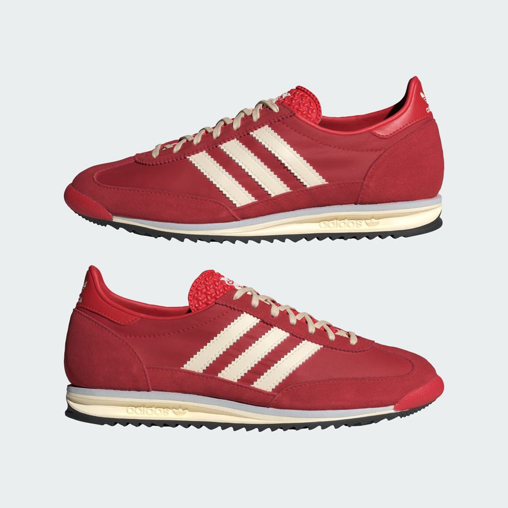 Basket Adidas SL 72 Rouge Blanche Bleu Femme | PKW-58888334