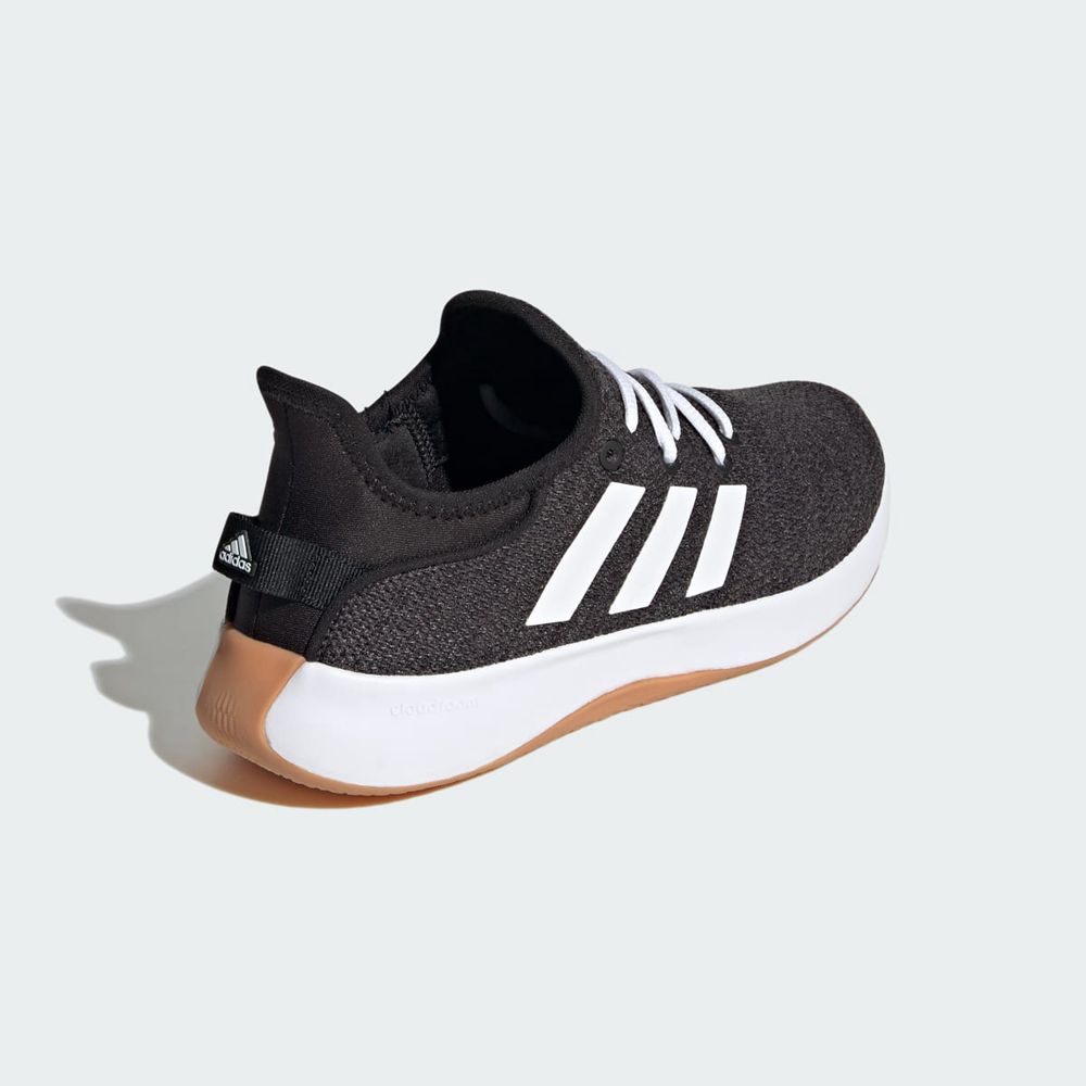 Basket Adidas Cloudfoam Pure Noir Blanche Grise Femme | VZO-65068836