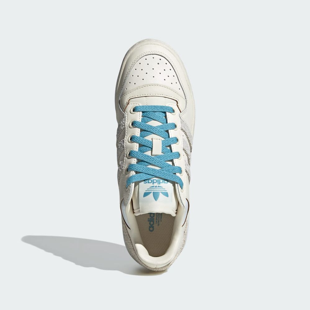 Basket Adidas Forum Bold Blanche Bleu Femme | FRG-92403004