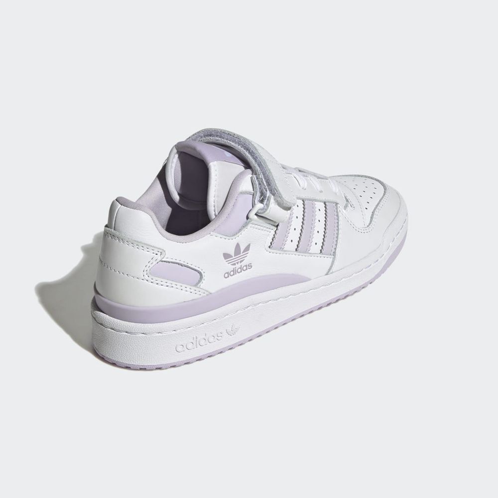 Basket Adidas Forum Low W Blanche Violette Femme | GIM-20426127