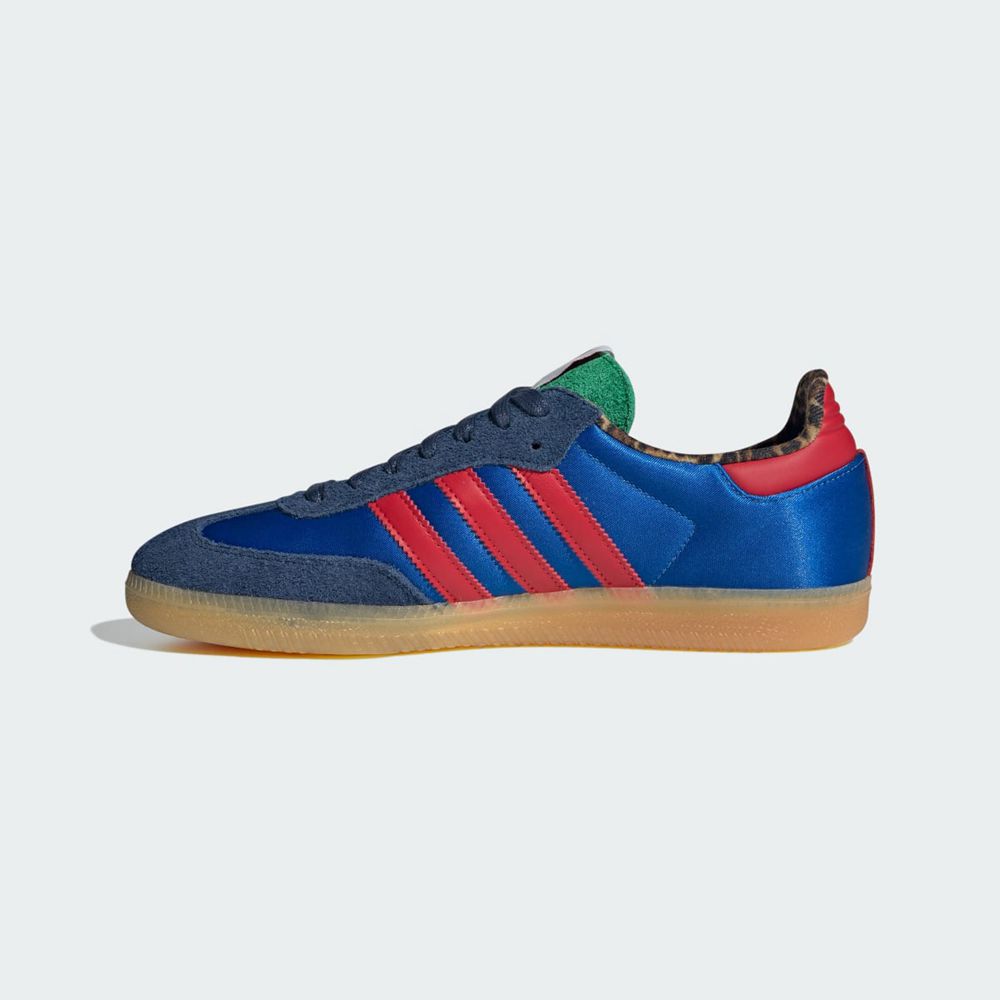 Basket Adidas x Politics Samba Bleu Rouge Vert Femme | MXF-71511202