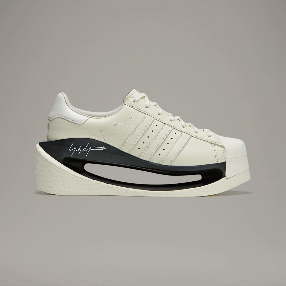 Basket Adidas Y-3 Gendo Superstar Blanche Noir Femme | OCZ-49359502