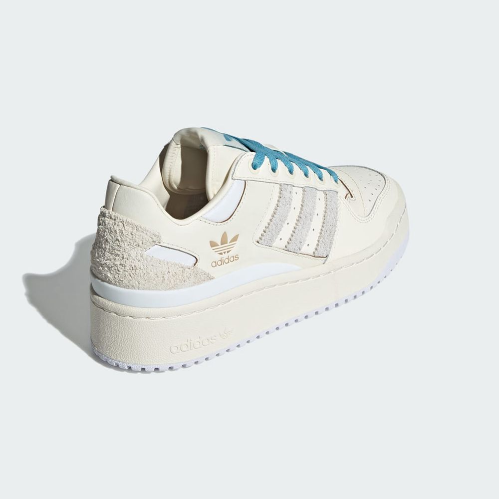 Basket Adidas Forum Bold Blanche Bleu Femme | FRG-92403004