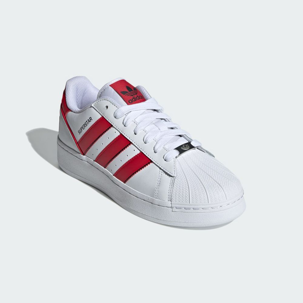 Basket Adidas Superstar XLG Blanche Rouge Noir Femme | GHT-32122029