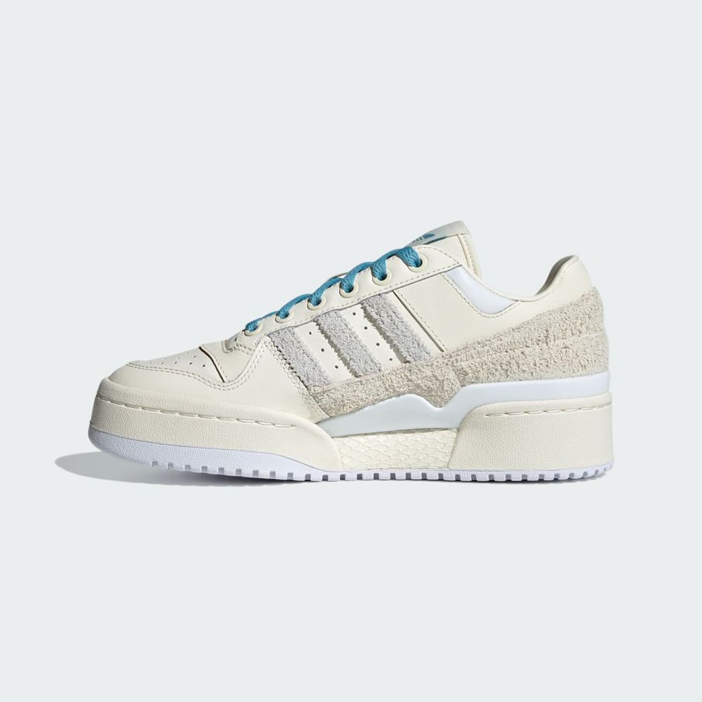 Basket Adidas Forum Bold Blanche Bleu Femme | FRG-92403004