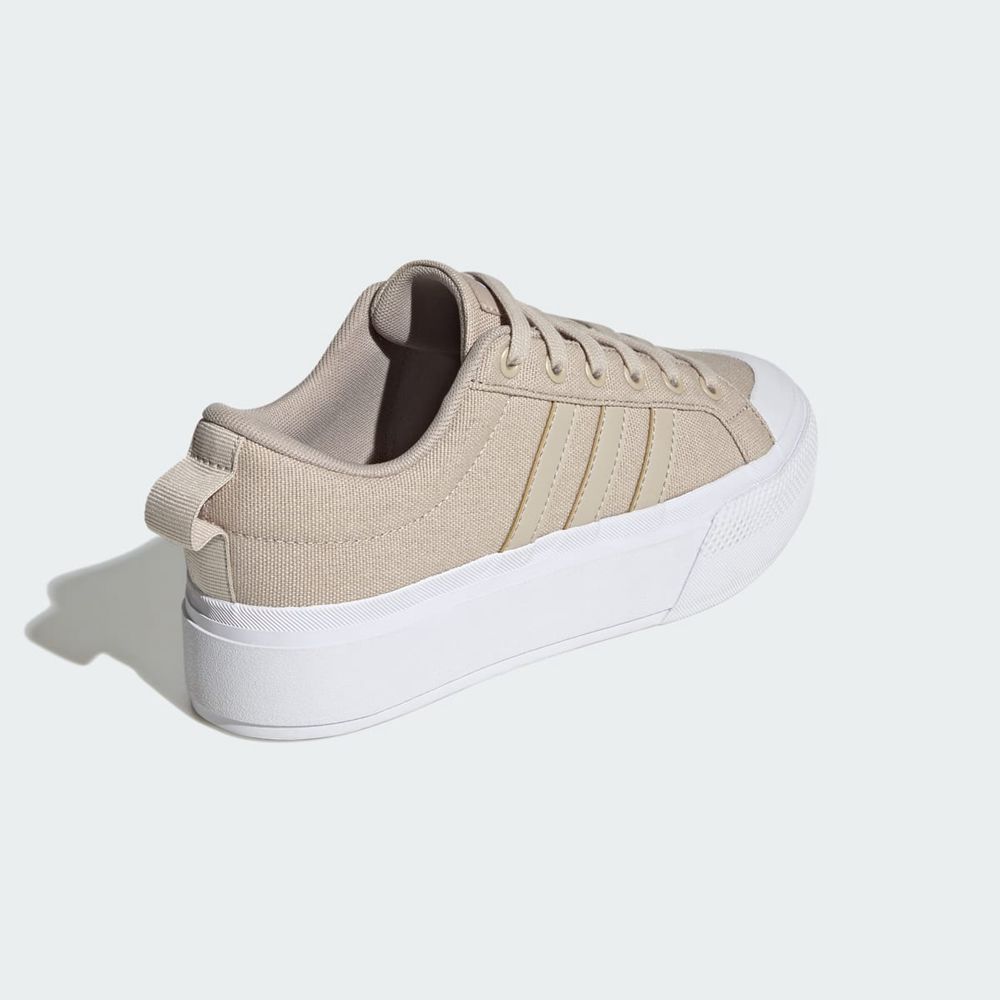 Basket Adidas Bravada 2.0 Platform Beige Blanche Femme | ADP-53729947