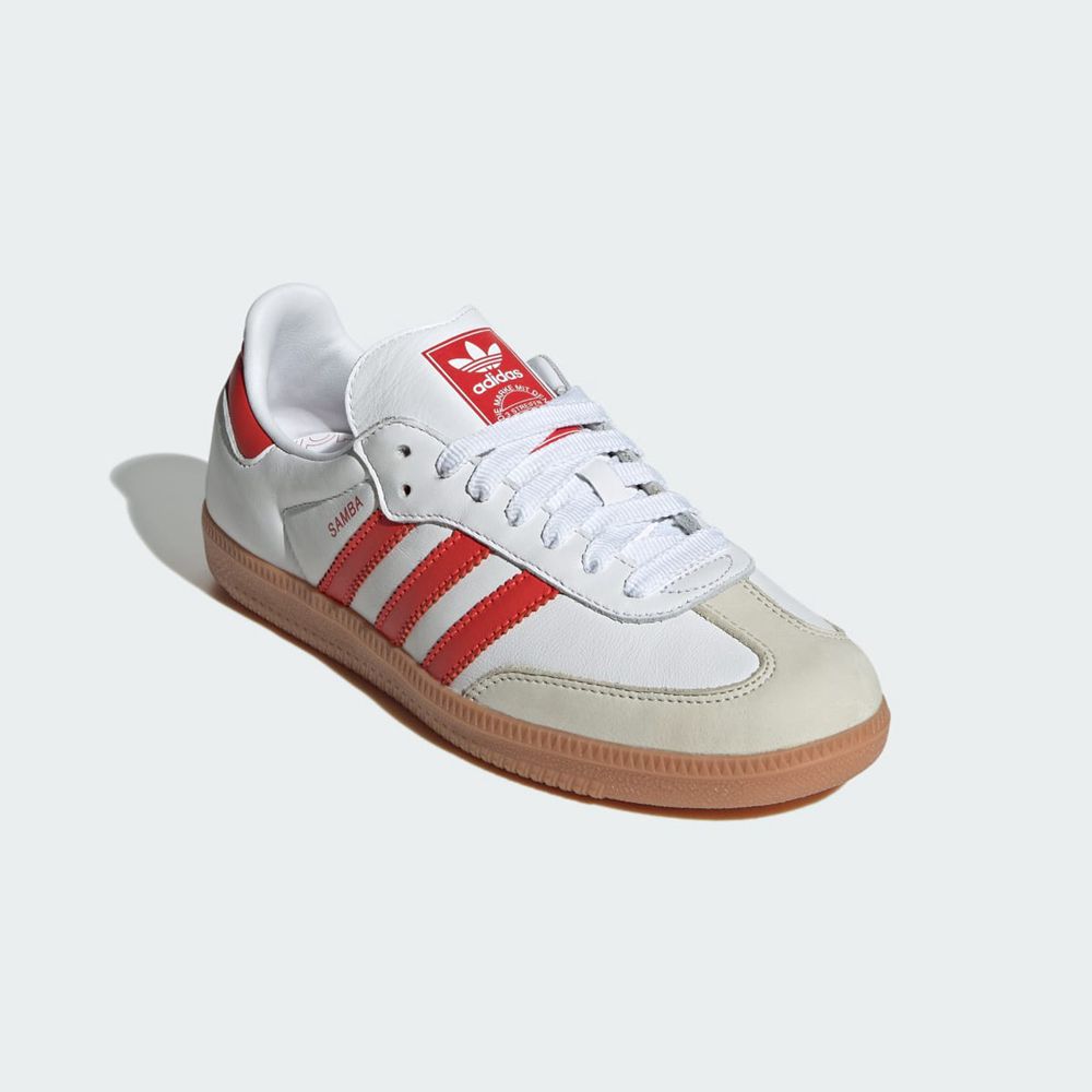 Basket Adidas Samba OG Blanche Rouge Femme | OEO-45152266