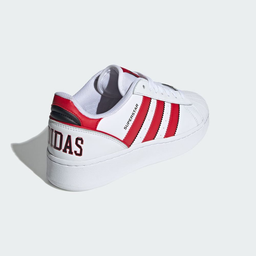 Basket Adidas Superstar XLG Blanche Rouge Noir Femme | GHT-32122029