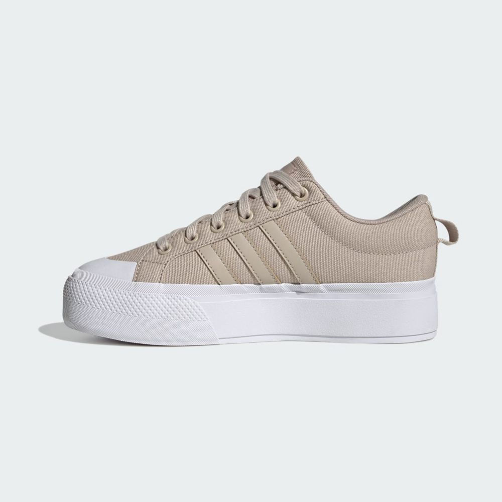 Basket Adidas Bravada 2.0 Platform Beige Blanche Femme | ADP-53729947