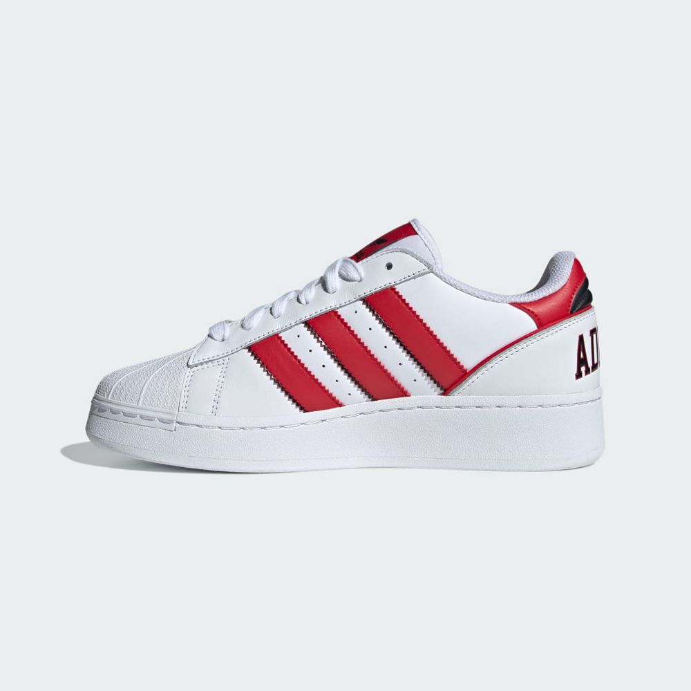 Basket Adidas Superstar XLG Blanche Rouge Noir Femme | GHT-32122029