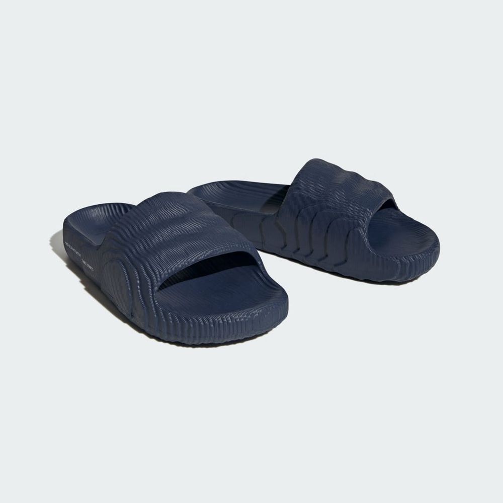 Claquette Adidas Adilette 22 Bleu Blanche Femme | JLR-52897151