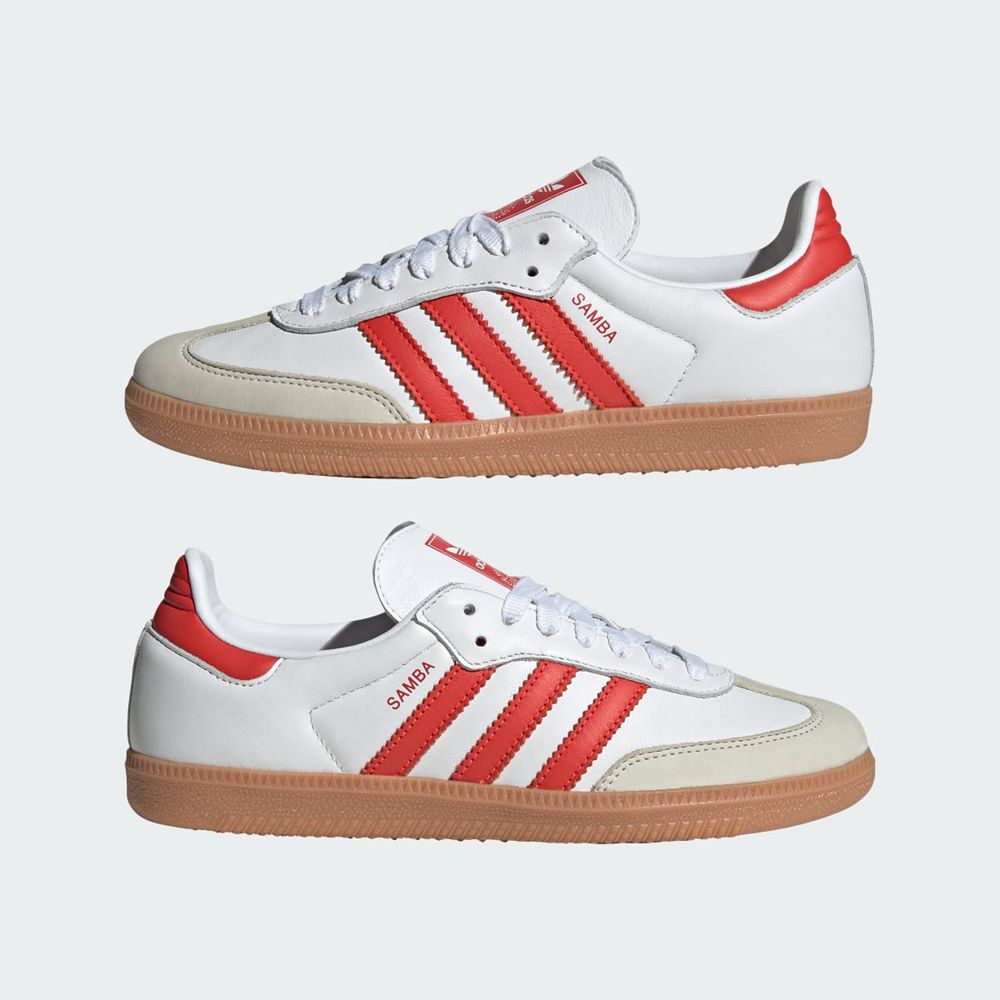 Basket Adidas Samba OG Blanche Rouge Femme | OEO-45152266