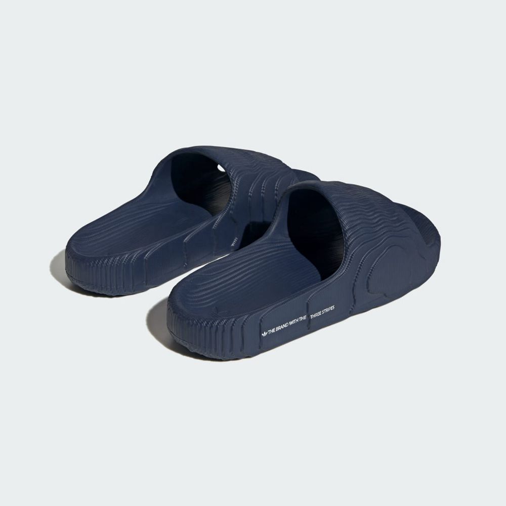 Claquette Adidas Adilette 22 Bleu Blanche Femme | JLR-52897151