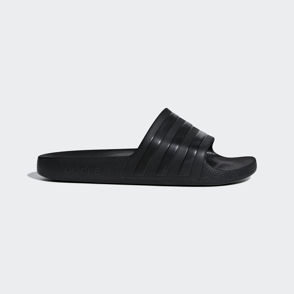 Claquette Adidas Adilette Aqua Noir Femme | XOY-49673556